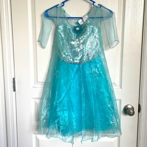 Elsa Girl Costume with crown sz 4-6X
